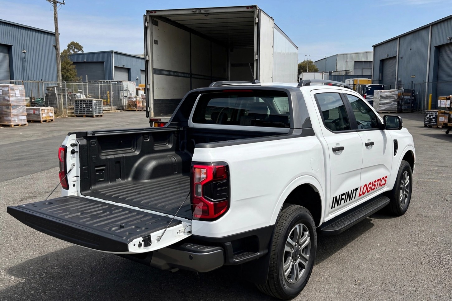 1-Ton fleet vehicle at depot