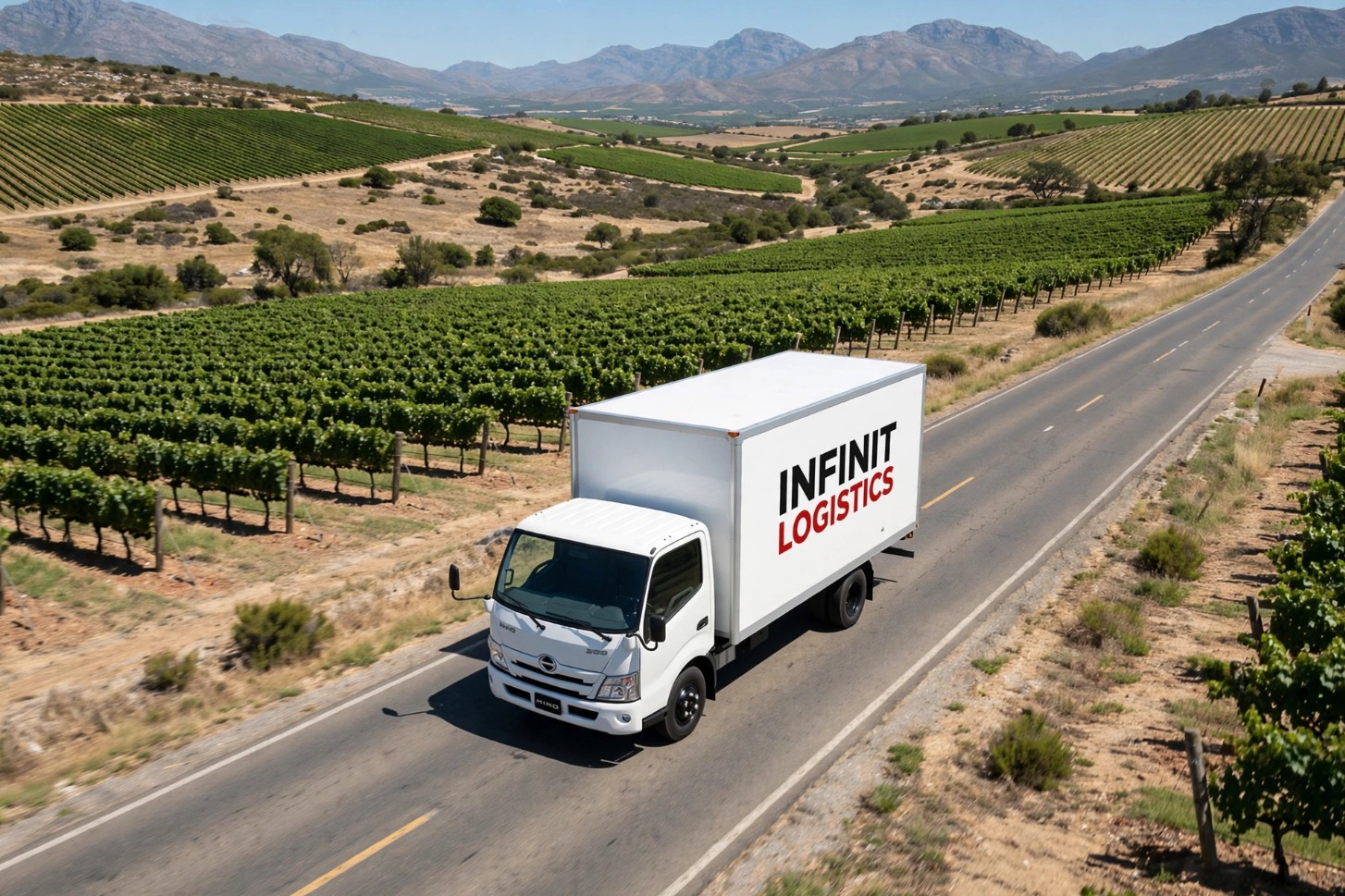 4-Ton fleet truck on route